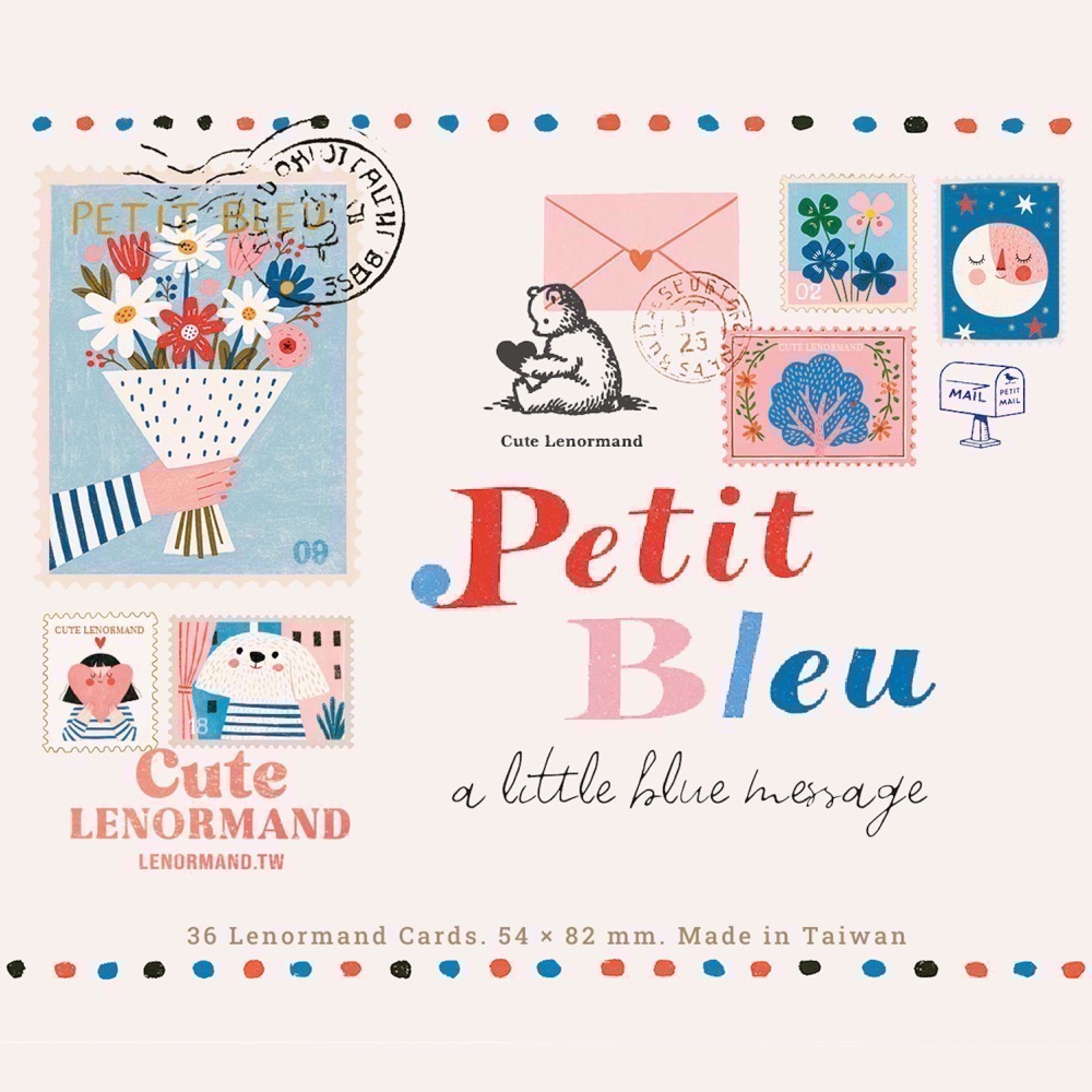 小藍雷諾曼 Cute Lenormand Petit Bleu ★ 36張鐵盒-細節圖2