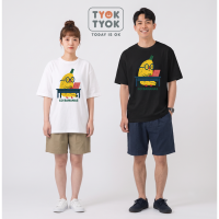 厭世水果行 圓領休閒印花 T shirt 男女皆可 落肩款 誰穿誰可愛