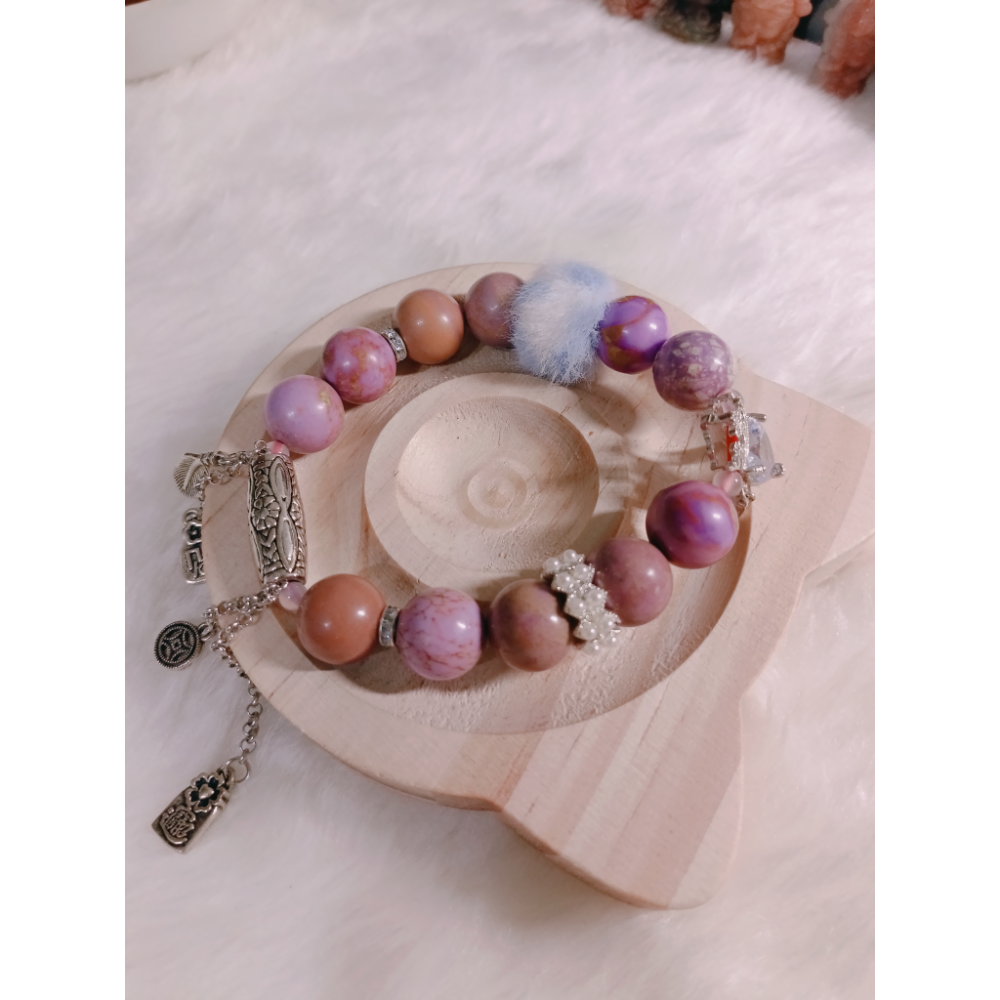 皇冠鋯石-紫雲母-財富桶珠滴溜-細節圖3