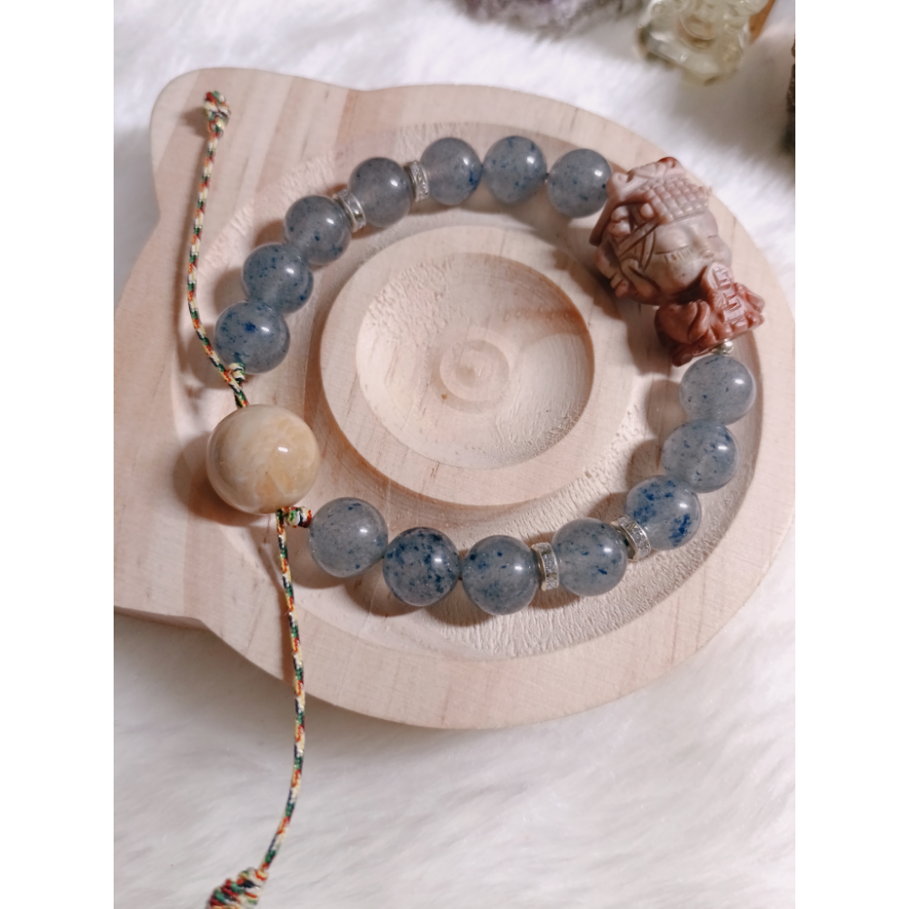 阿拉善媽祖雕件-藍草莓-細節圖2