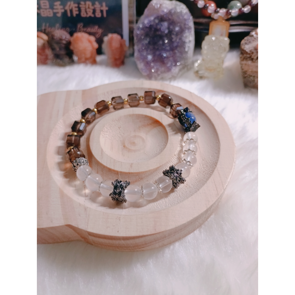 藍晶石魔盒 × 白水晶 × 茶晶-細節圖3