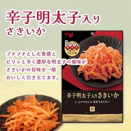 日本超濃厚 海膽醬油味烤魚片31g  辣味明太子魷魚絲-細節圖3