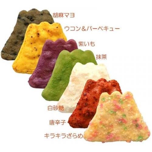 埼玉名産 草加 富士山 七變化仙貝 富士山形狀 特色餅乾-細節圖4
