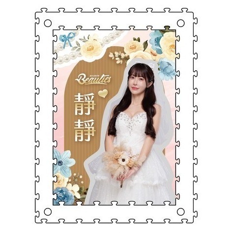 味全龍 小龍女 白紗系列木質拼圖盲盒 公仔 李多慧、蘿拉、林襄、菲菲、Yuri、璦昀、柳柳、佩霓、群群、靜靜-細節圖4