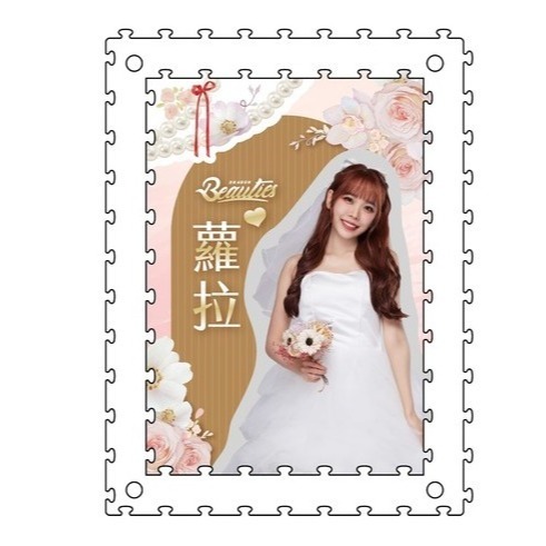 味全龍 小龍女 白紗系列木質拼圖盲盒 公仔 李多慧、蘿拉、林襄、菲菲、Yuri、璦昀、柳柳、佩霓、群群、靜靜-細節圖5