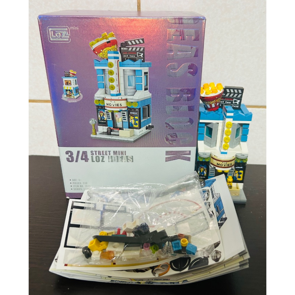 “二手”LOZ 街景造型系列 兒童積木玩具 微型積木-細節圖2