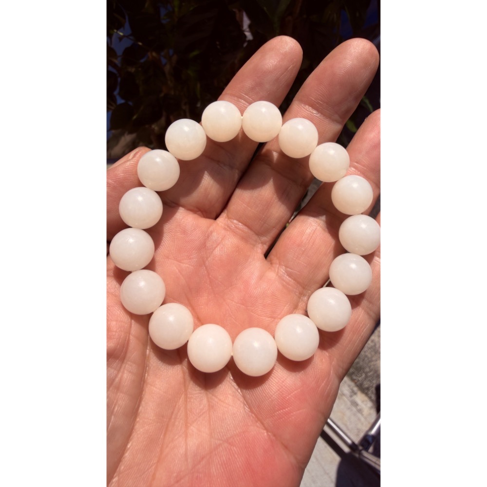俄羅斯白玉 手串-細節圖2