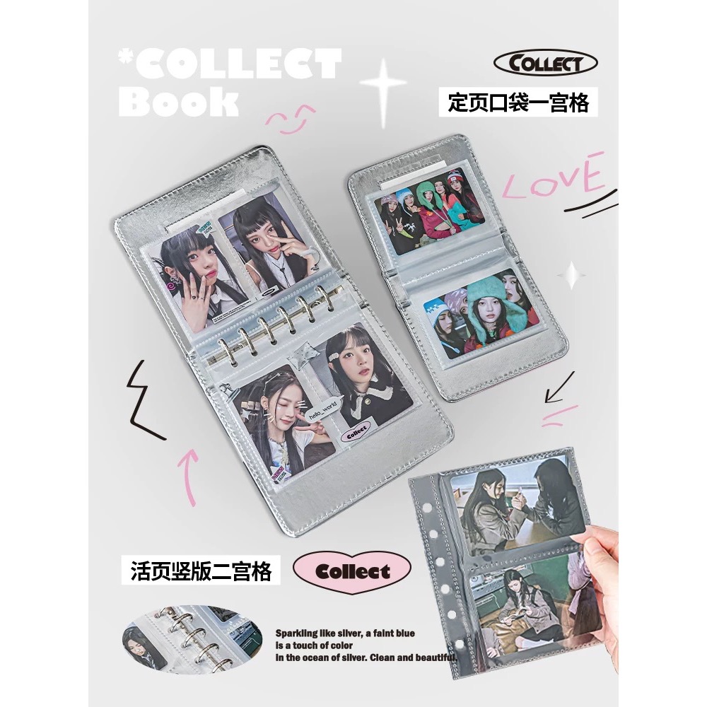 𝑥𝑒𝑛𝑜𝑧 OOPSDAY一宫格卡册 活页卡包 二宫格皮质收纳册-細節圖3