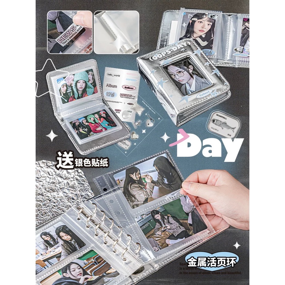 𝑥𝑒𝑛𝑜𝑧 OOPSDAY一宫格卡册 活页卡包 二宫格皮质收纳册-細節圖5