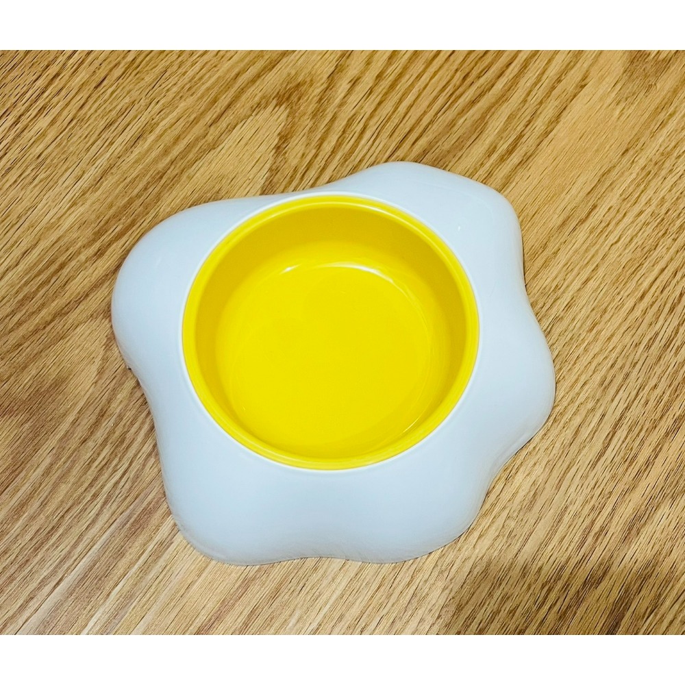 【現貨 全新未使用 寵物用品 貓咪 狗狗】寵物碗 蛋黃碗 可愛寵物碗 可愛寵物蛋黃碗-規格圖1