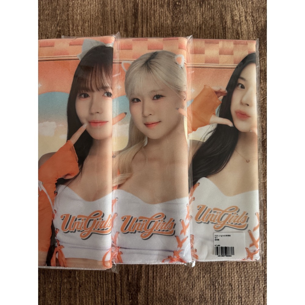2025 統一獅 Uni Girls 趙娟週 CHIHIRO JOY 安惠志 文慧真 應援毛巾 全新未拆-細節圖2