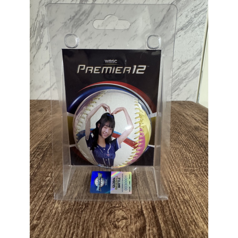 2024 世界12強 CT AMAZE 啦啦隊 嘎琳 曼容 孟潔 秀秀子 JOY 肖像球 全新未拆-規格圖3