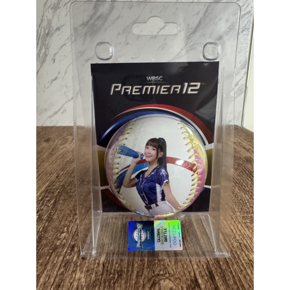 2024 世界12強 CT AMAZE 啦啦隊 嘎琳 曼容 孟潔 秀秀子 JOY 肖像球 全新未拆-規格圖3