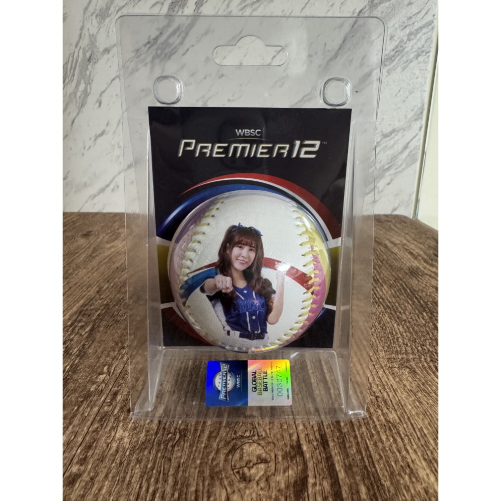 2024 世界12強 CT AMAZE 啦啦隊 嘎琳 曼容 孟潔 秀秀子 JOY 肖像球 全新未拆-規格圖3