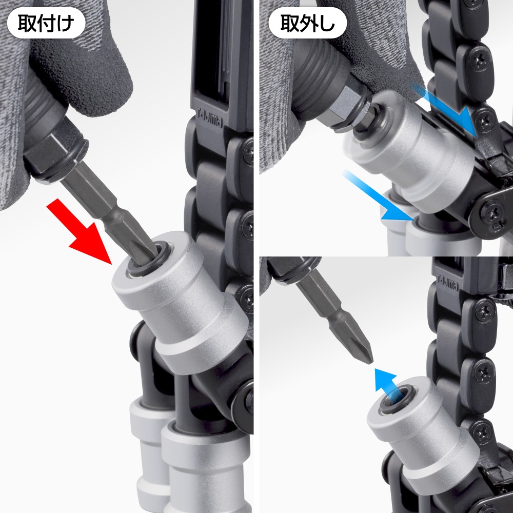 TaJIMa 田島 SFKHI-BH3 窄版快扣式 快脫3連-細節圖9