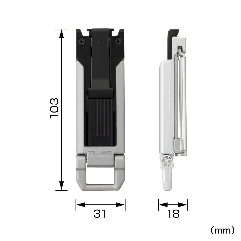 TaJIMa 田島 SF-SHLD SF-MSHLD 窄版 上段 塑鋼材質 金屬 快扣  可連結 下段-細節圖7