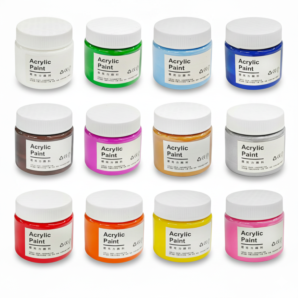 平價教學款 100ml / 500ml 壓克力顏料 啞光 大容量 丙烯顏料 防水 防曬 教學活動用-細節圖4