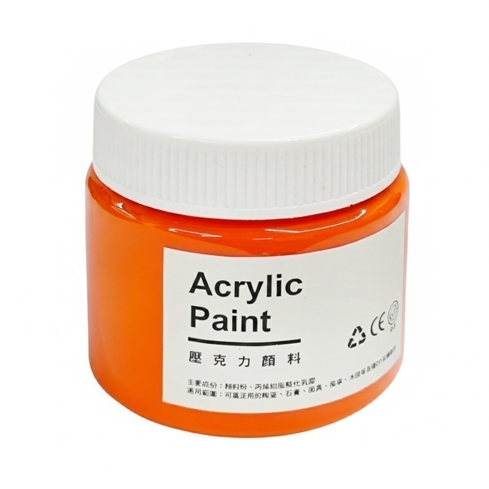 平價教學款 100ml / 500ml 壓克力顏料 啞光 大容量 丙烯顏料 防水 防曬 教學活動用-規格圖5