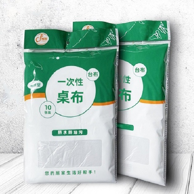 加厚一次性桌布 (10入裝) 一次性檯布 防油餐桌巾 PE材質 防油污水漬 高韌性 美術彩繪-細節圖2