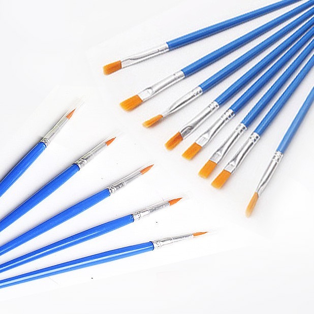 平價尼龍畫筆 水彩筆 描邊筆 勾線筆 平頭筆 繪畫工具 大型活動專用 油畫 水彩-細節圖2