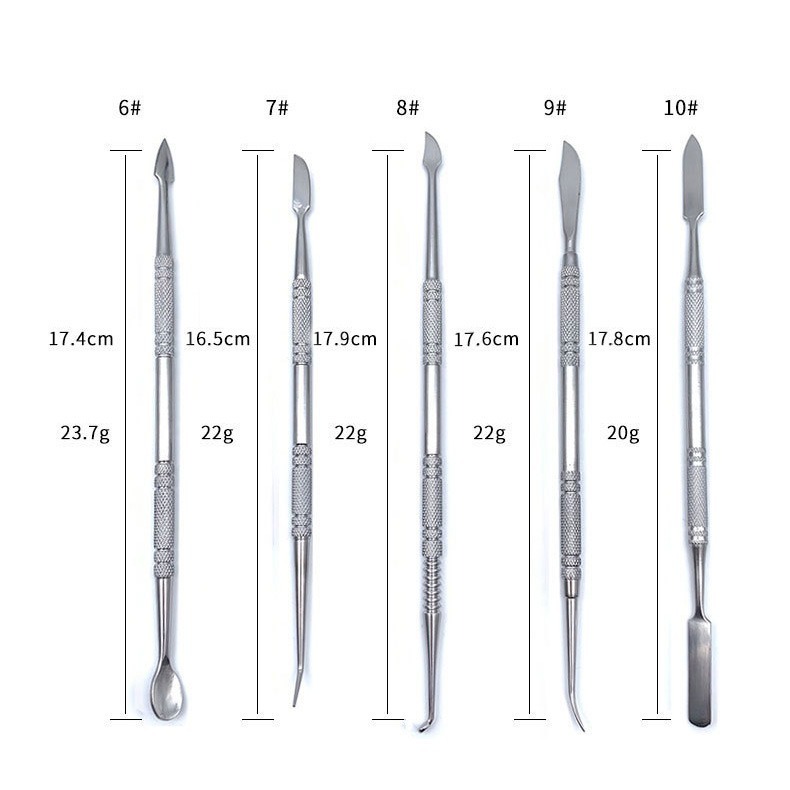 專業不鏽鋼10件雕塑工具 泥塑刀 油泥 超輕黏土 軟陶工具  10件不鏽鋼套雕塑工具-細節圖3