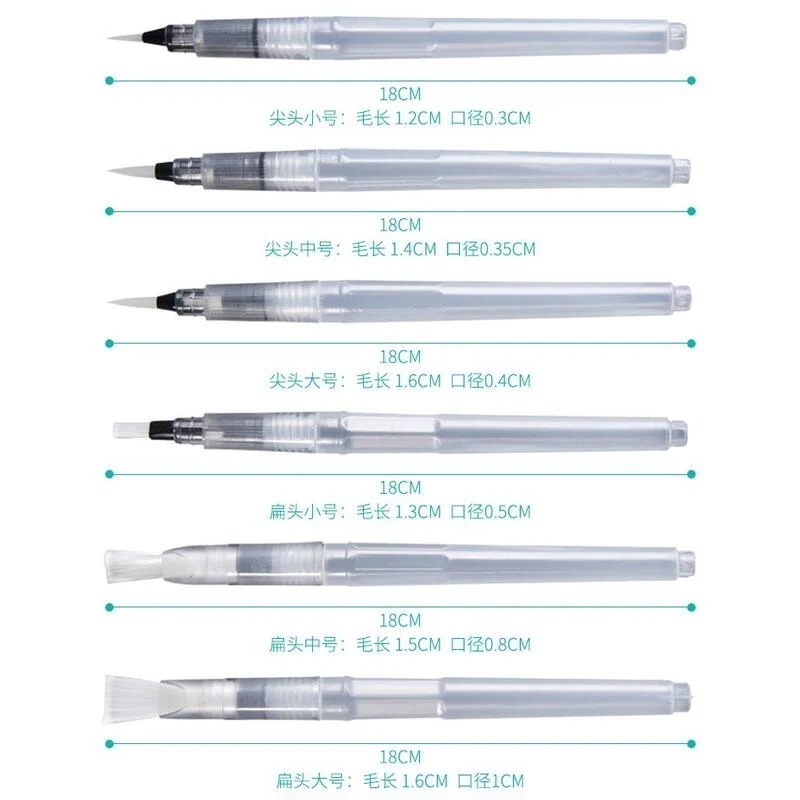自來水筆 水毛筆 水筆 水彩毛筆 吸水毛筆 畫筆 繪畫用具-細節圖2