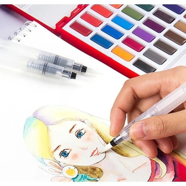 自來水筆 水毛筆 水筆 水彩毛筆 吸水毛筆 畫筆 繪畫用具-細節圖4