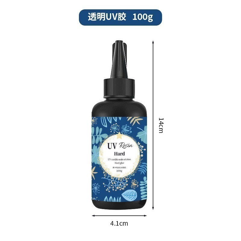 (入門超值款) 100g 高透明水晶UV滴膠 高透亮 抗黃變 無氣泡 UV膠 水晶膠 環氧樹脂 紫外線固化膠-細節圖2