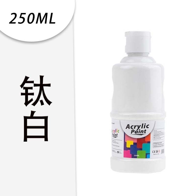 250ml 壓克力顏料 亮光 大容量 高濃度 丙烯顏料 防水 防曬 不掉色 彩繪 diy教學-規格圖4