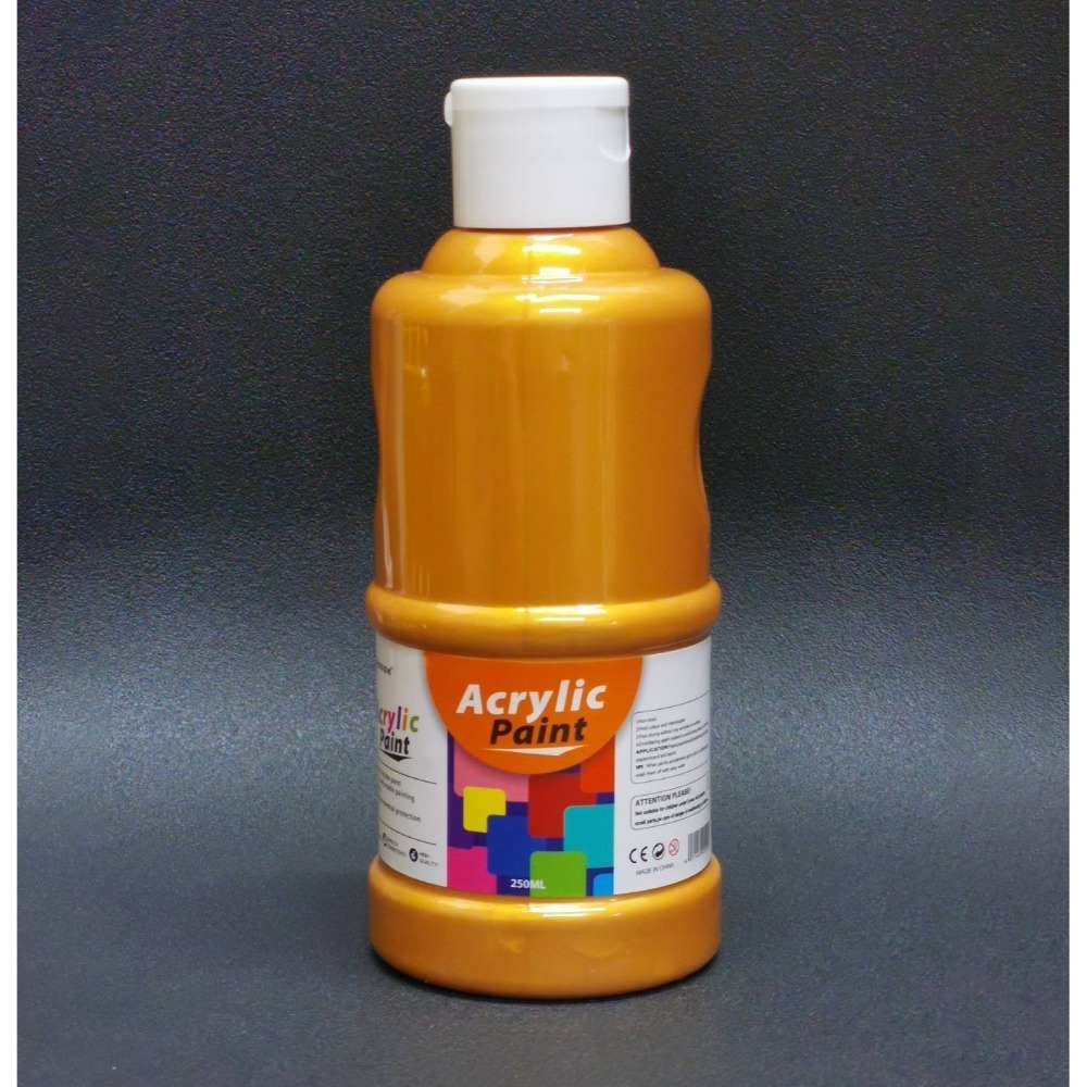 250ml 壓克力顏料 亮光 大容量 高濃度 丙烯顏料 防水 防曬 不掉色 彩繪 diy教學-規格圖4