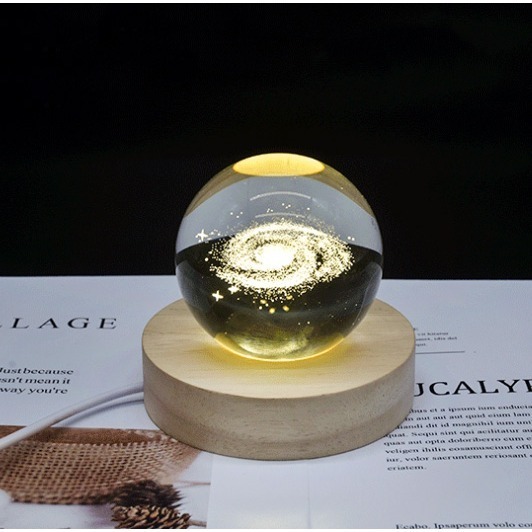 LED發光櫸木底座 USB介面 實木LED小夜燈底座 水晶底座 圓形 長方形 橢圓形 禮品擺件-細節圖5