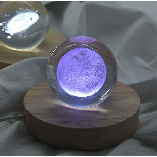 LED發光櫸木底座 USB介面 實木LED小夜燈底座 水晶底座 圓形 長方形 橢圓形 禮品擺件-細節圖7