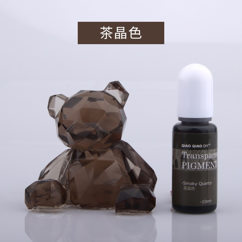巧巧牌 24色透明寶石色精 高透色精 中性顏料 油性 環氧樹脂 水晶滴膠 AB膠 diy材料-規格圖9