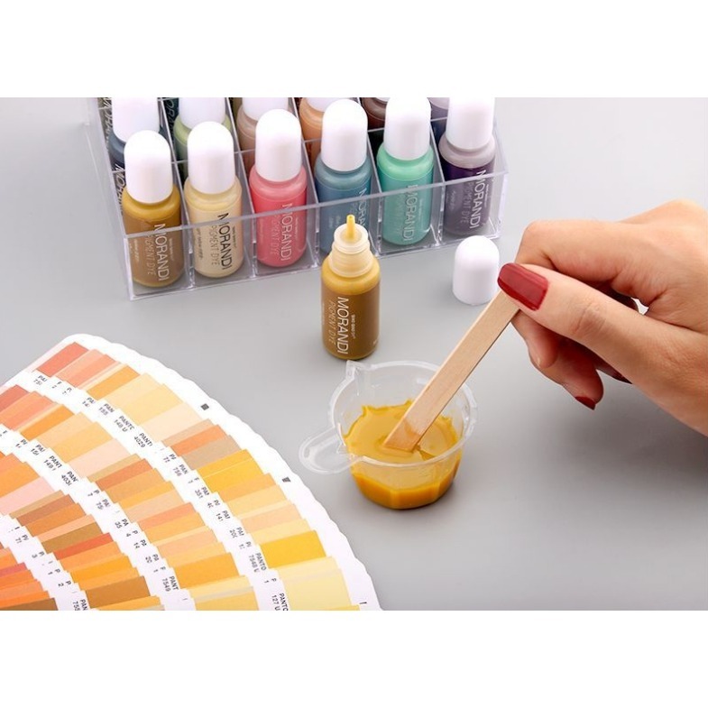 巧巧牌 MORANDI 24色莫蘭迪色精 實色色精 油性 中性顏料 環氧樹脂 水晶滴膠 AB膠 diy材料-細節圖3