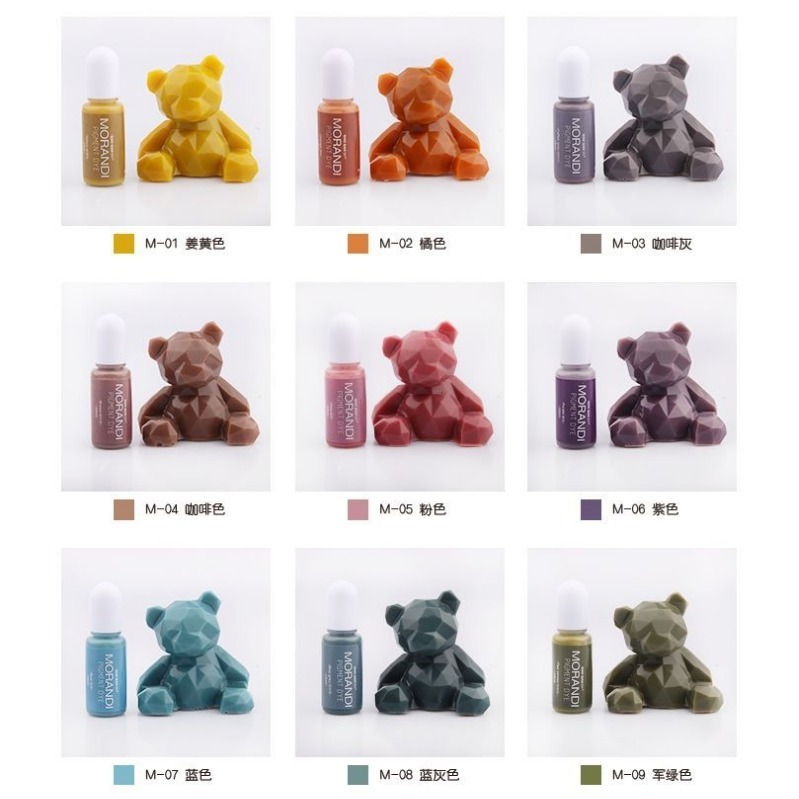 巧巧牌 MORANDI 24色莫蘭迪色精 實色色精 油性 中性顏料 環氧樹脂 水晶滴膠 AB膠 diy材料-細節圖4