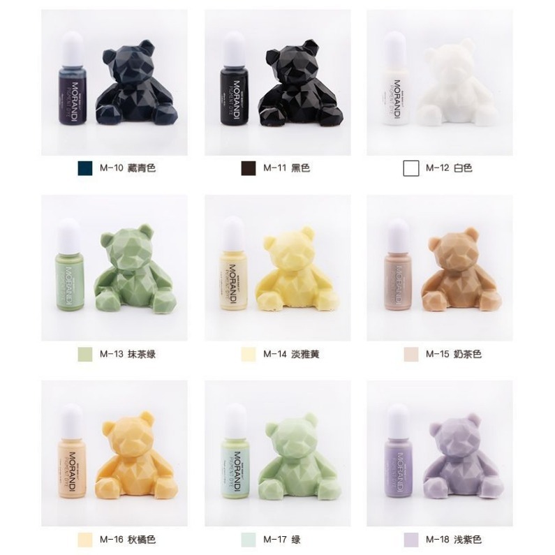 巧巧牌 MORANDI 24色莫蘭迪色精 實色色精 油性 中性顏料 環氧樹脂 水晶滴膠 AB膠 diy材料-細節圖5
