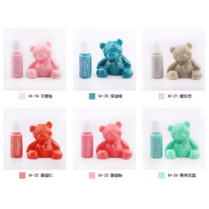 巧巧牌 MORANDI 24色莫蘭迪色精 實色色精 油性 中性顏料 環氧樹脂 水晶滴膠 AB膠 diy材料-細節圖6