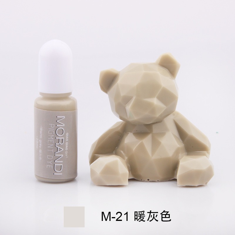 巧巧牌 MORANDI 24色莫蘭迪色精 實色色精 油性 中性顏料 環氧樹脂 水晶滴膠 AB膠 diy材料-規格圖6