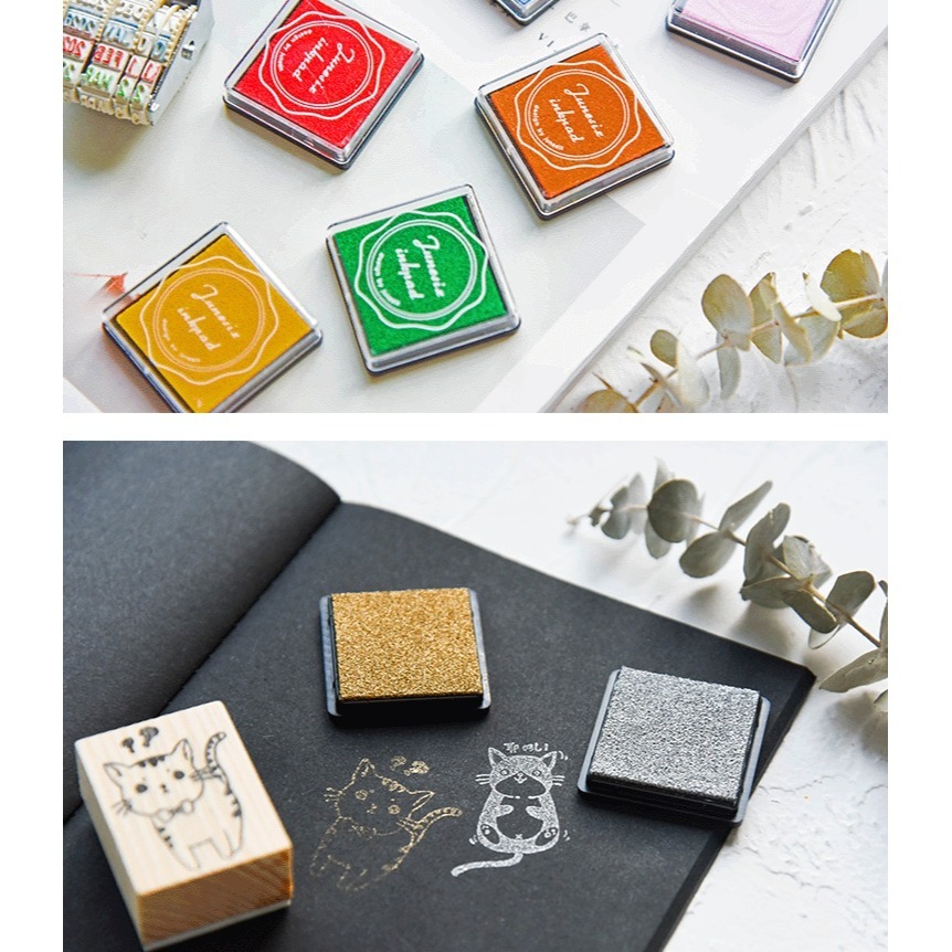 Junesix 20色印泥組 手指畫 水性 彩色印泥 小印泥 DIY創意用品-細節圖8