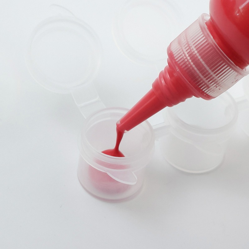 平價 3ml 6連顏料空盒 方便攜帶 教學活動用分裝 可剪開單獨使用 分裝格 連體顏料格 材料分裝-細節圖4