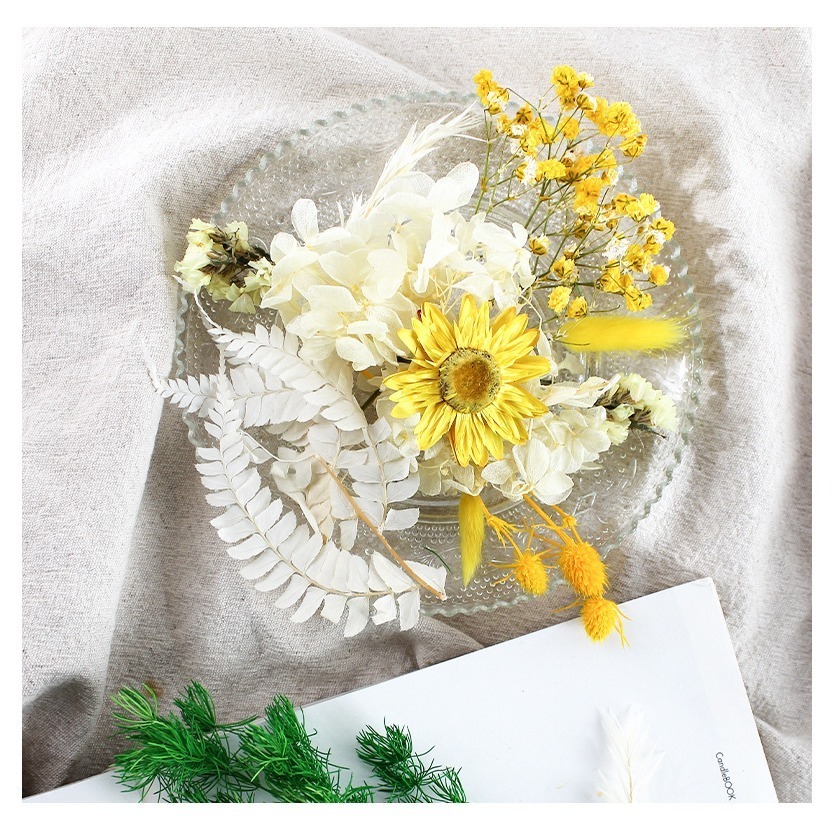 超值天然乾燥花盒 加量加大 乾燥花 拼貼 水晶滴膠 香薰蠟燭-細節圖6