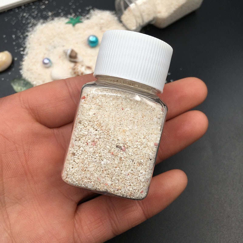 天然白色珊瑚沙 水晶滴膠 DIY海洋風格 微景觀海洋沙 瓶裝-細節圖3