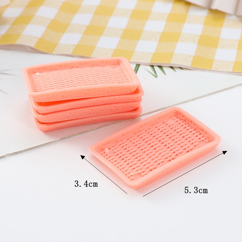 迷你袖珍小藤盤 食玩藤盤 仿真藤盤 黏土材料 DIY手作-規格圖6