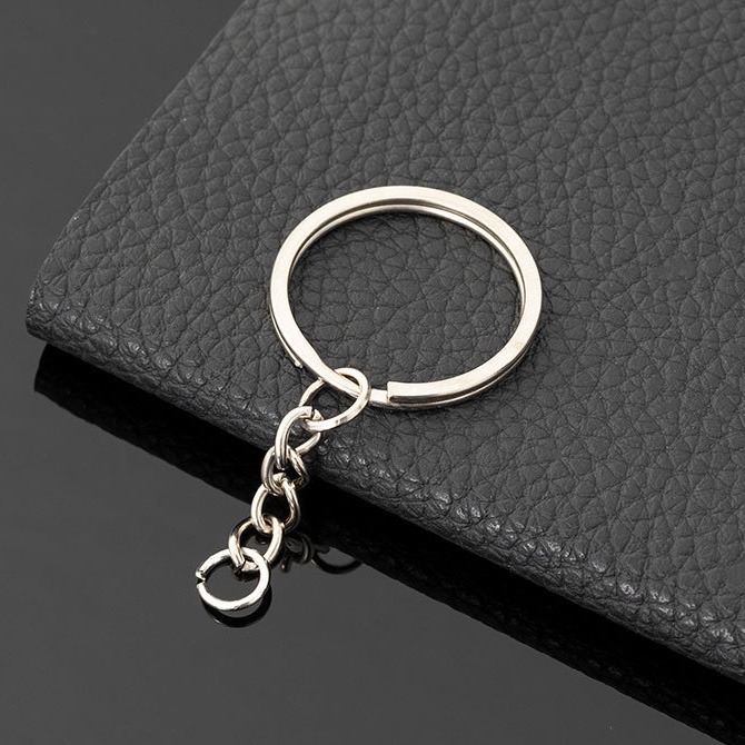 金屬鑰匙圈 (1包10入) 平圈 黏土材料 手作DIY 飾品加工-細節圖2