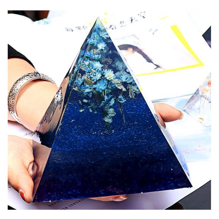 15cm 超大型金字塔矽膠模具 帶刻度 DIY水晶滴膠模具 (內軟膜+外硬殼) 能量塔-細節圖5