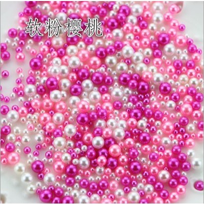 16g 幻彩混色珍珠 精緻瓶裝 DIY水晶滴膠 仿真珍珠 無孔珍珠 史萊姆 九款配色-規格圖10