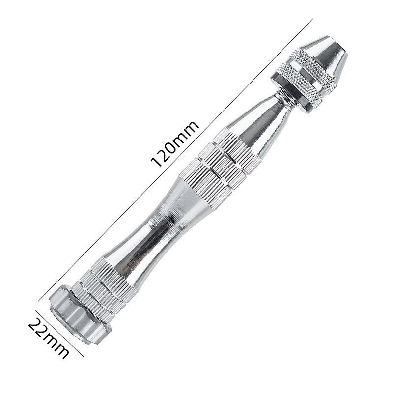 家用DIY手捻鑽 (手工鑽) 10款鑽頭 水晶滴膠 珀蜜蠟 木料 象牙 牛角 橄欖核 核桃 塑料 鑽孔-規格圖4