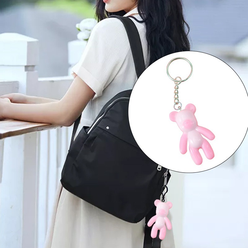 立體坐立熊鏡面矽膠模具 小熊 DIY手工模具 吊墜擺台飾品 水晶滴膠模具-細節圖6