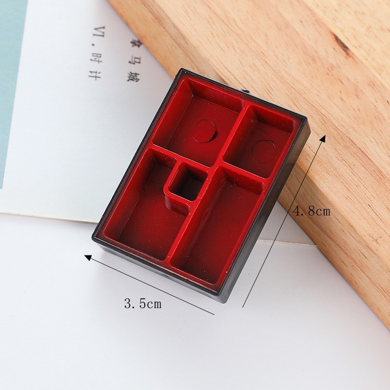 微縮食玩餐盤道具 廚房場景搭配 烤盤 餐盤 平底鍋 砂鍋 青花碗 湯匙 黏土創作材料 奶油膠 吊飾 鑰匙圈-規格圖10