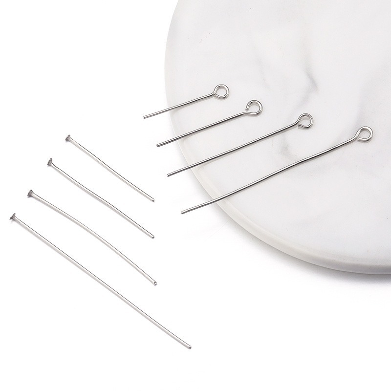 304不鏽鋼配件合集 九字針 T針 珠鏈 耳鉤 羊眼 問號鉤 9字針 龍蝦扣 DIY飾品材料 手作材料-細節圖2